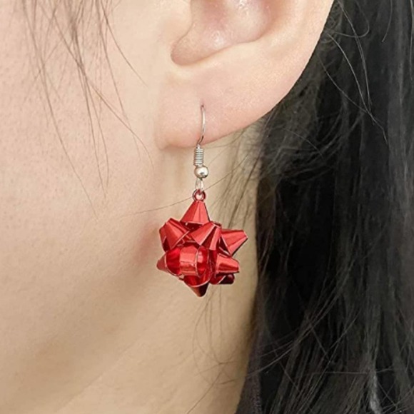 5/$25 Stocking Stuffer Sale Christmas Earrings WREATH Christmas Earrings HOLIDAY - Picture 4 of 8